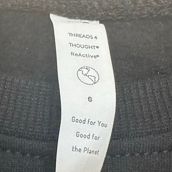 Black Soft Pullover Sweatshirt sz 6 - Picture 2 of 5